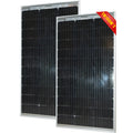 200W Bifacial Rigid Solar Panel 18V Pv Solar Module for 12V 24V Battery Charge, Photovoltaic Solar Panels for Motorhome, Balcony