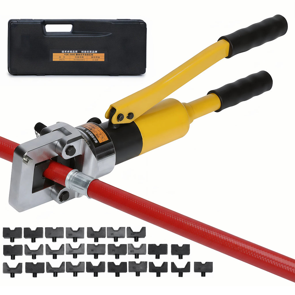 Integrated Terminal Hydraulic Tools with Toolbox Convenient Cable Crimping Pliers Thicken for Repair/Industrial/Electrical