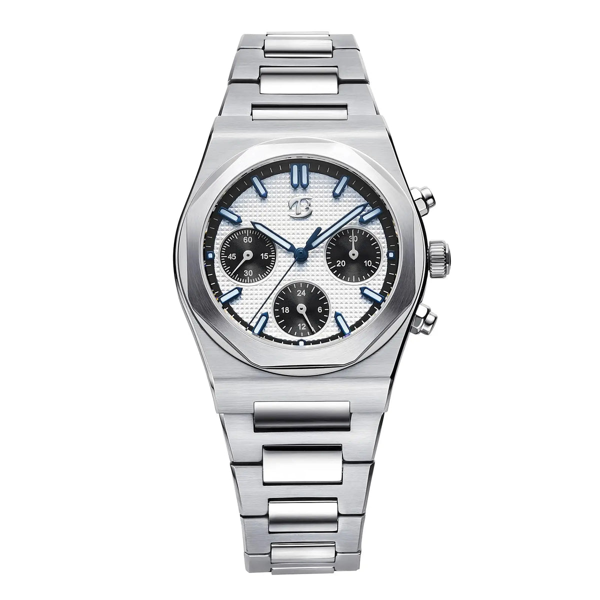 BETTIMER B8002 Men's Mechanical Chronograph Watch ST1903 Movement 38.5mm 316L Stainless Steel Sapphire Luminous Watches for Men