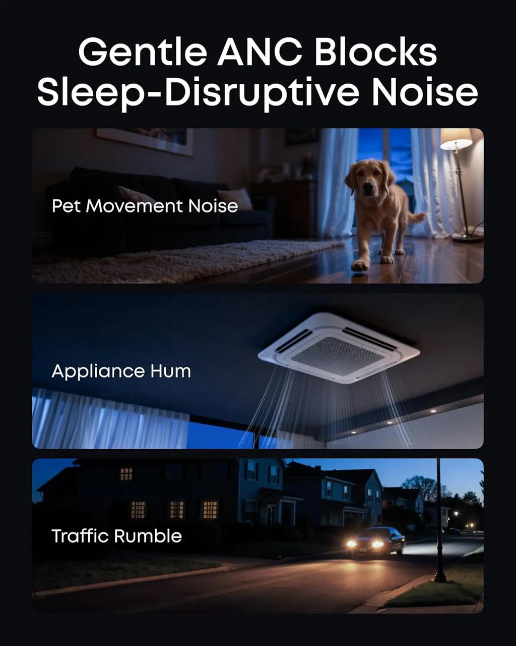 soundcore Sleep A30 by Anker Sleep Earbuds, Smart Active Noise Cancelling Headphones, Adaptive Snore-Masking System(Refurbished)