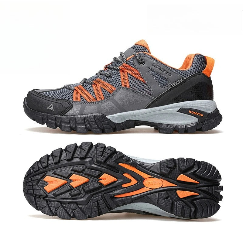 Men Lightweight Hiking Shoes Autumn Winter Breathable Mesh Casual Athletic Walking Sneakers Anti-slip Outdoor Trekking Footwear