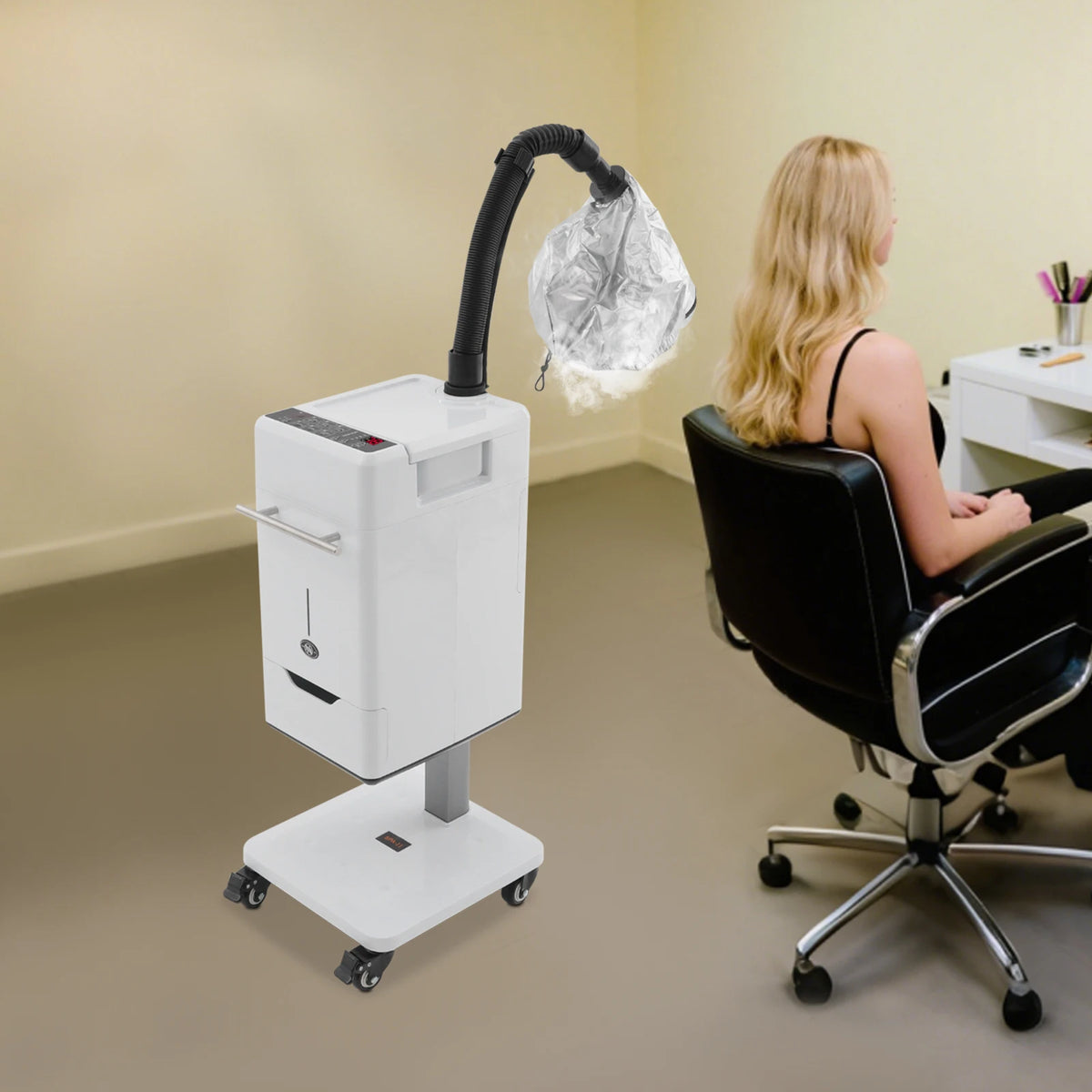 Nano Hair Steamer Machine,Multifunctional Hair Dyeing Machine,Nano Hair Steamer Machine with Wheels,Barber Stores,Beauty Salons