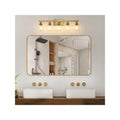 Modern 5-Light Vanity Light Fixture with Clear Glass Shades, Iron Metal Design for Bathroom Mirror and Dressing Table, Bulbs