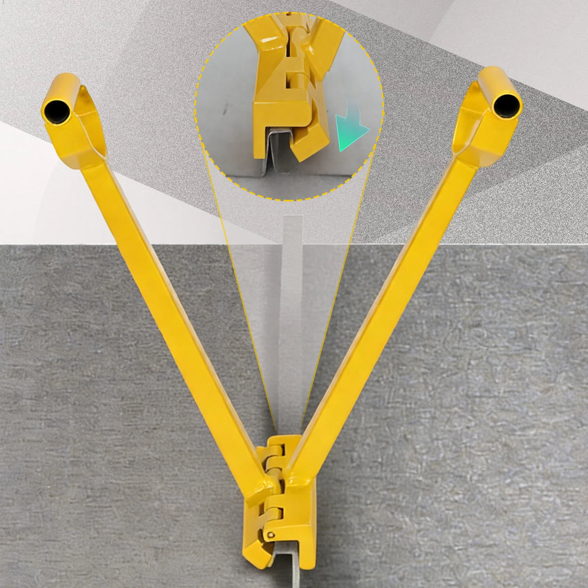 2-in-1 Manual Standing Seam Tool Hand Bender Stand 90°&180° Double Fold Mechanical Lock Jaw Width 6 Inches Suitable for Panel