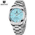 Benyar Men's Luxury Sand Particle Mechanical Watch 40mm Particle Size 316L Stainless Steel 5Bar Waterproof Automatic Watch