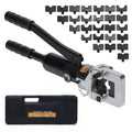 Convenient Cable Crimping Pliers with Toolbox Hydraulic Crimping Tool Kit Thicken for Repair/Industrial/Electrical
