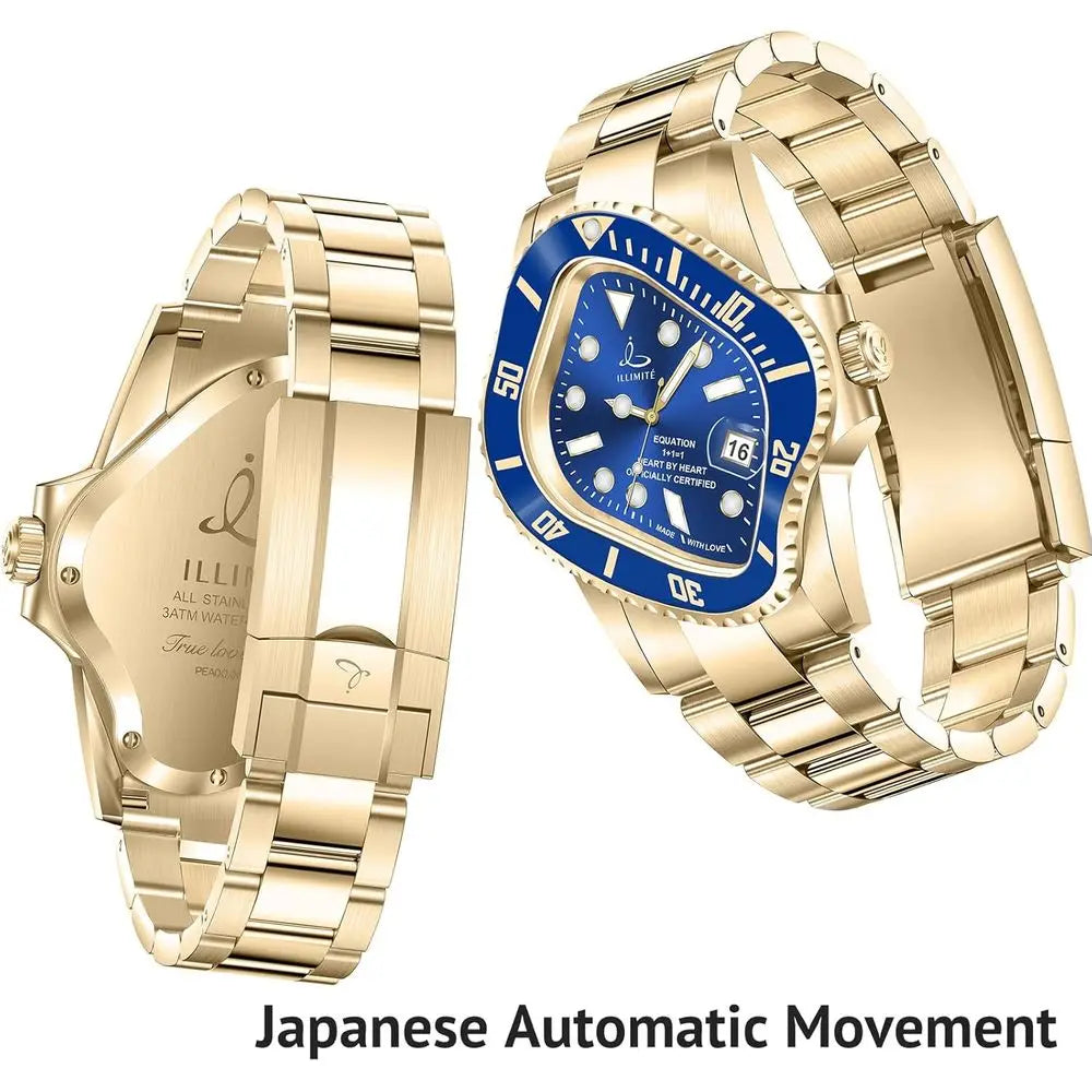 ILLIMITE Melting Automatic Watches or Men Japanese Miyota 8215 Sel-Winding Mechanical Movement Women Watch Waterproo StainlSteel