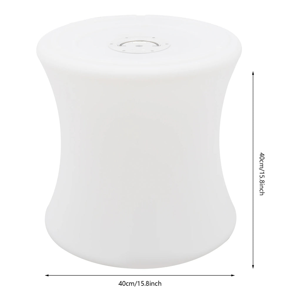 LED Light RGB Drum-Shaped Stool with Remote Control IP54 Waterproof RGB Atmospheres Light Stool 40*40cm