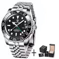PAGANI DESIGN 40MM Automatic GMT Wristwatch Top Brand Sapphire Glass Stainless Steel Mechanical Sports Watches for Men PD-1662