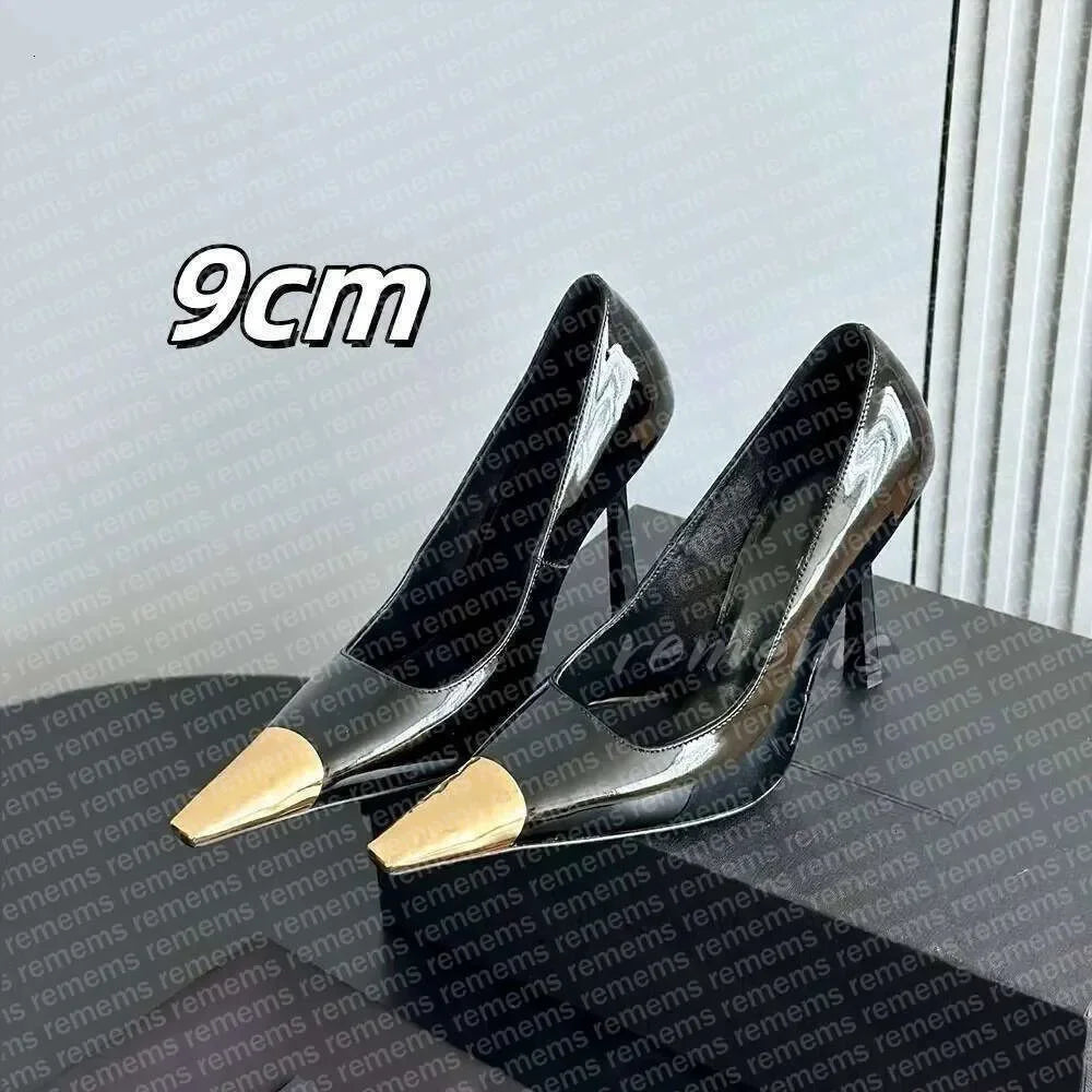 Designers' high heels, women's fishmouth, thin slippers, letters and empty high-heeled sandals, pointed shoes. size 35-41 000