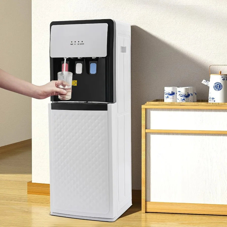 Bottom Loading Water Cooler Dispenser for 5 Gallon Bottles Cold Hot Room Water Cooler Dispenser Lower-Loading Water Cooler with