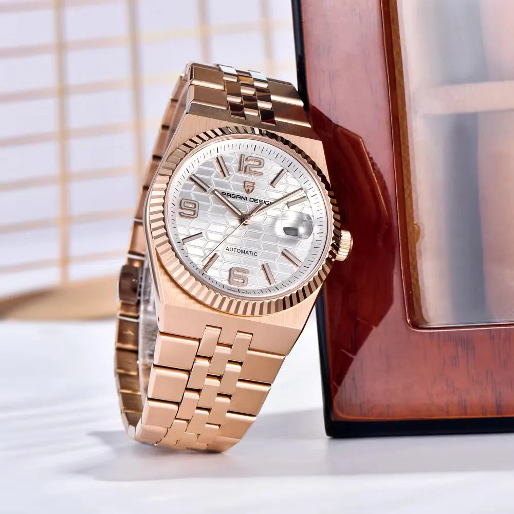 2026 New PAGANI DESIGN Men's Watches Gold Luxury Automatic Watch For Men Mechanical Wristwatches AR Sapphire Waterproof Men Gift