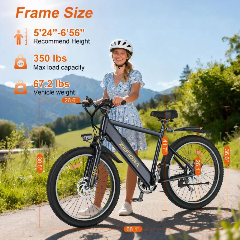 Hot 2000w Adult Electric Bike Man,20 26 Inch Adjustable Front Brake Seat 48v 15ah 17.5ah 20a Aluminum Alloy,for Electric Bicycle