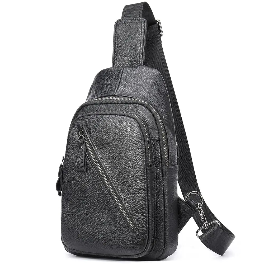 Genuine Leather Sling Bag for Men