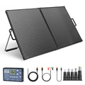【Completely upgraded】DOKIO 100W Portable Foldable Solar Panel Kit | For Camping/RV/Emergency | Includes 12V Controller