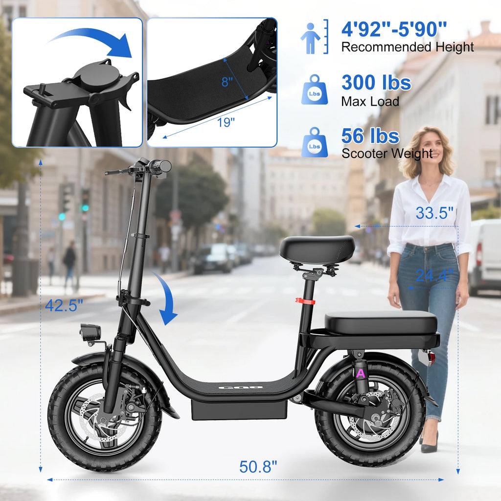 Electric Scooter Adult 1000w 14 26 Inch 30-50mph 30-60miles 48v 10ah 15ah 17.5a Removable Battery,factory Original Electric Bike