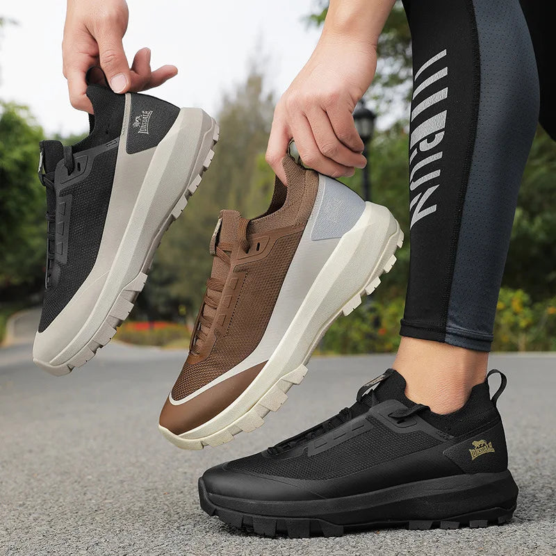 2026 New Men's Hiking Shoes Outdoor Trekking Lightweight Casual Walking Shoes Breathable Trail Footwear
