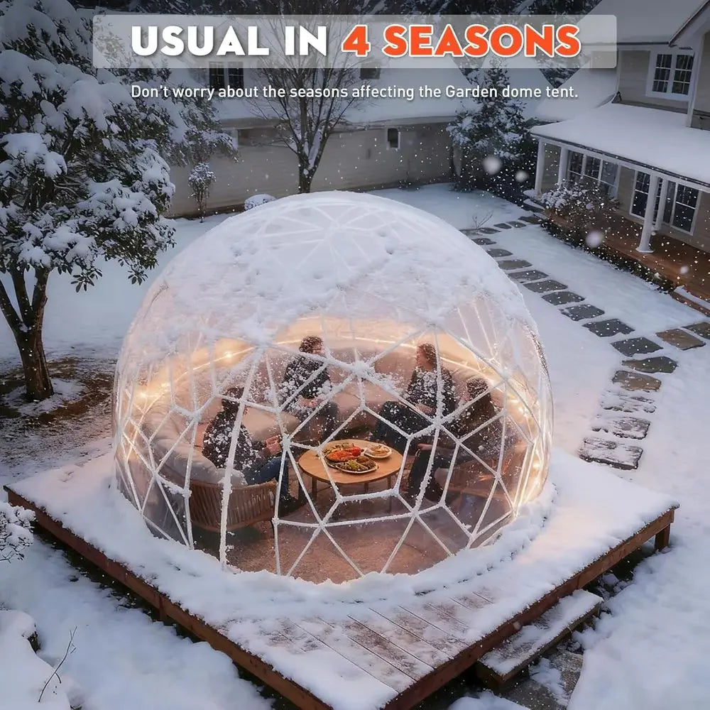 9.7 x 5.7 ft Waterproof Greenhouse Tent for 2-4 People, Ideal for Camping, Parties, and Outdoor Events