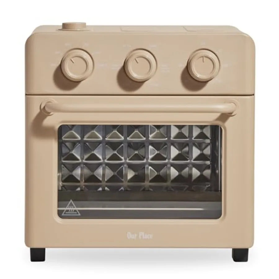 Wonder Oven 6-in-1 Stainless Steel Air Fryer Toaster Oven Combo with Basket Rack Pan Tray Compact 13 QT Countertop Ccity - Toas