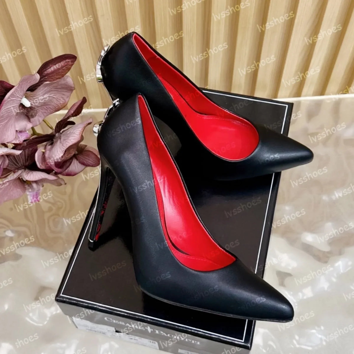 Sexy Design Cesare Paciotti Dagger Heels Silver Golden Metal Stiletto Heel Pointed Toe Women Pumps High Heels Brand Pointed Toe