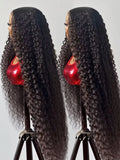 300% Density Curly Wigs Human Hair 13x6 HD Lace Frontal Deep Wave Wigs 46Inch Ready To Go 7x5 Glueless Wigs Human Hair For Women