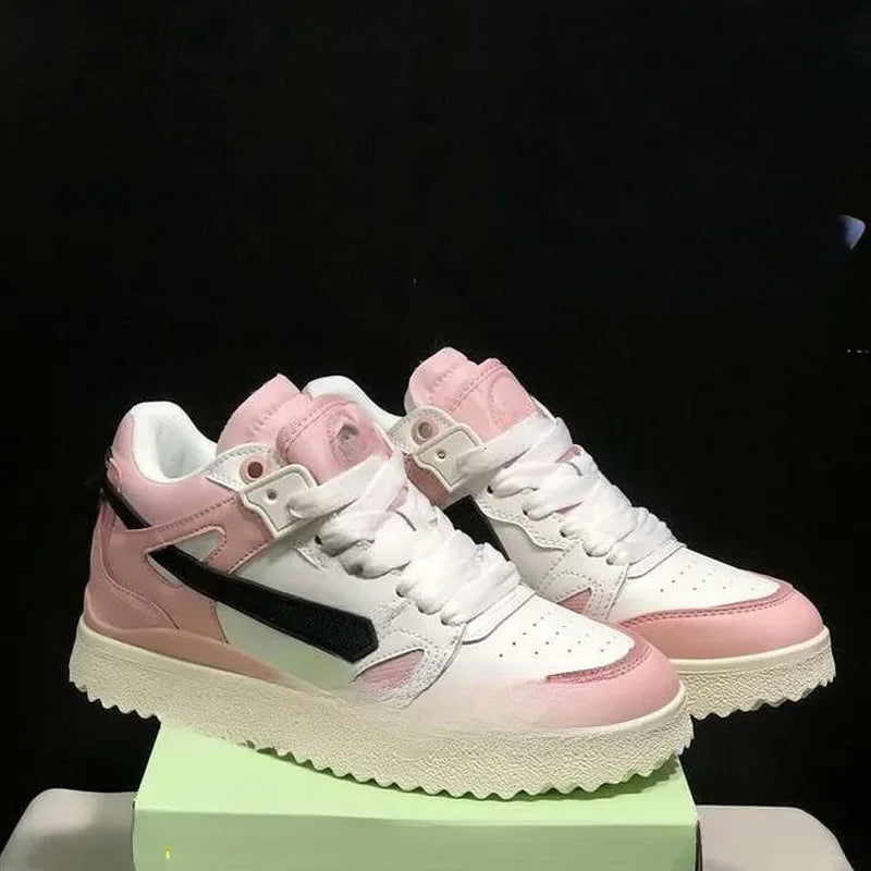 2026 New Panda White Sneakers Men Women Thick Sole Height Increasing Casual Skateboard Shoes Fashion Breathable Sports Shoes