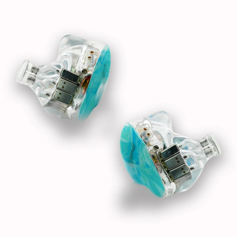 Vzonis VP07 Resin HiFi earphones in ear 7 Drivers unit IEM Earbuds high-resolution monitoring fever music Headset Fashion blue