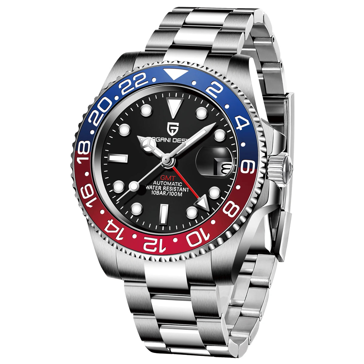 2026 New PAGANI DESIGN Luxury Men Mechanical Watches Stainless Steel GMT Watch Top Brand Sapphire Glass Men Watch reloj hombre