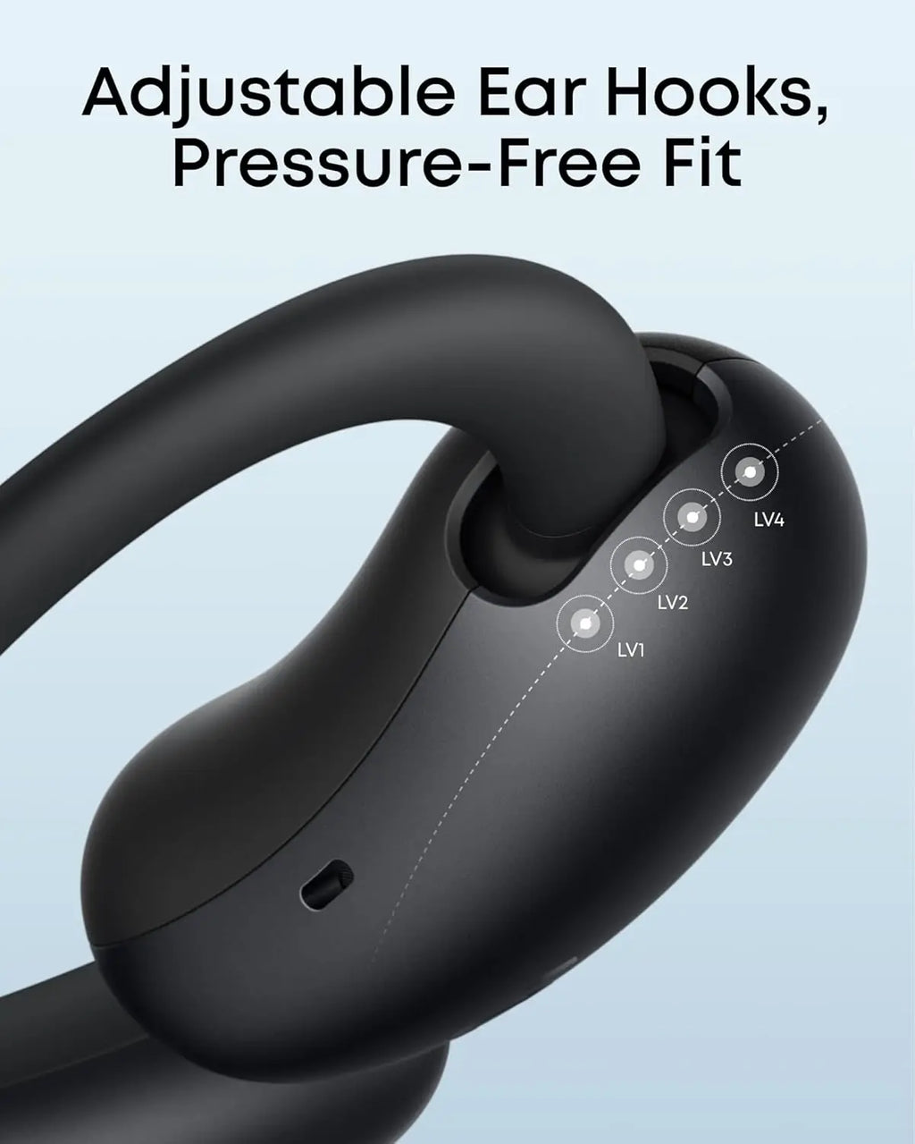 Open-Ear Wireless Earbuds with Real-Time Translation, 42H Playtime, Hi-Res Sound, Adjustable Fit for All Eizes