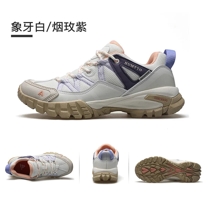 Men Lightweight Hiking Shoes Autumn Winter Breathable Mesh Casual Athletic Walking Sneakers Anti-slip Outdoor Trekking Footwear