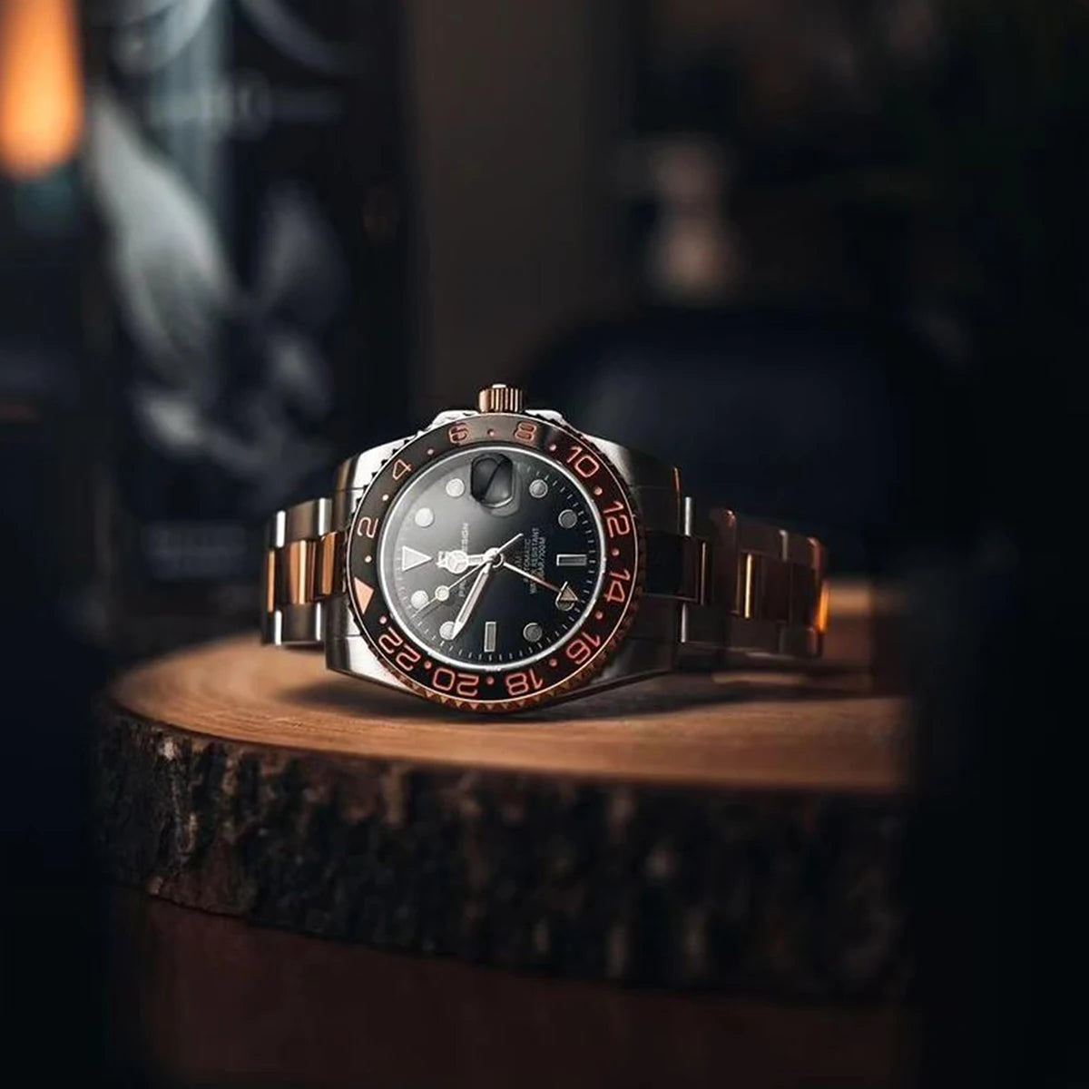 luxury New PAGANI DESIGN GMT Automatic Watch 40mm Men Wristwatch Top Brand 100M Waterproof Mechanical Wristwatches for Men Clock