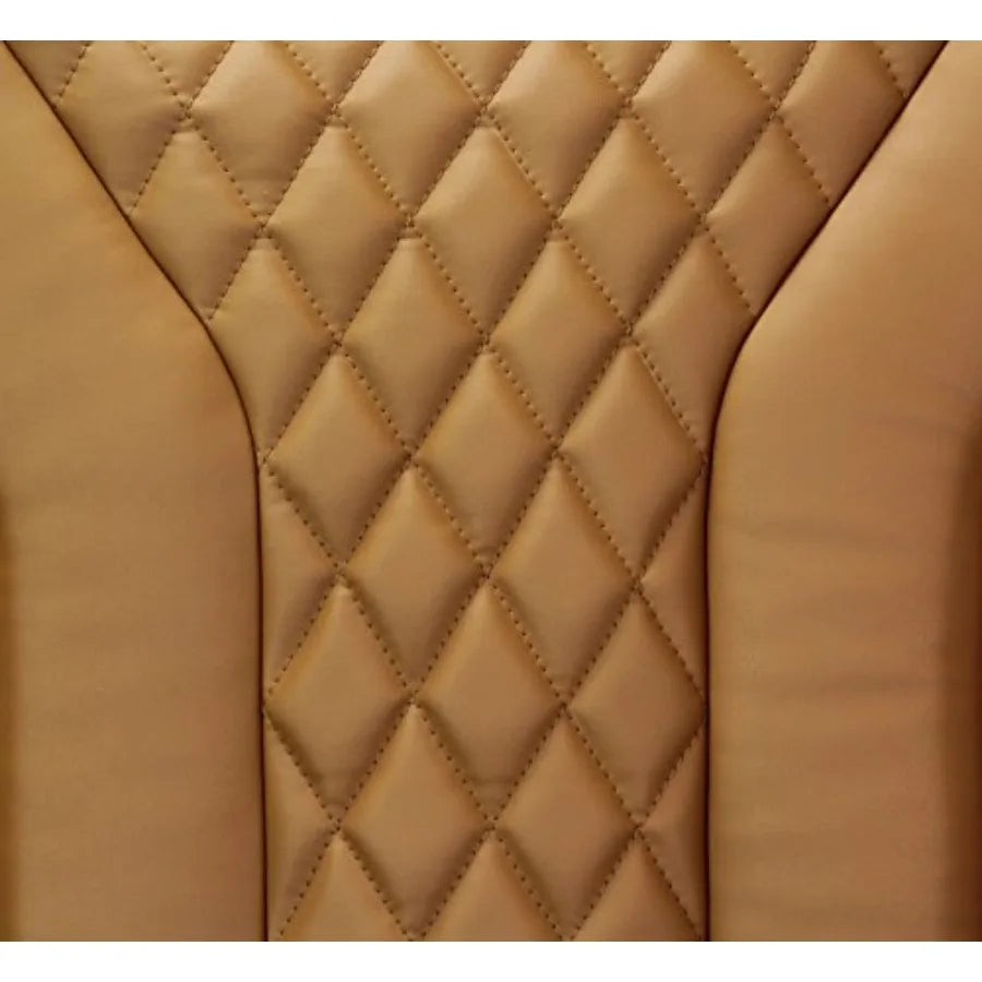 Pedicure Chair Cushion Cover Acetone Resistant Faux Leather Vibration Massage Cushion Cappuccino