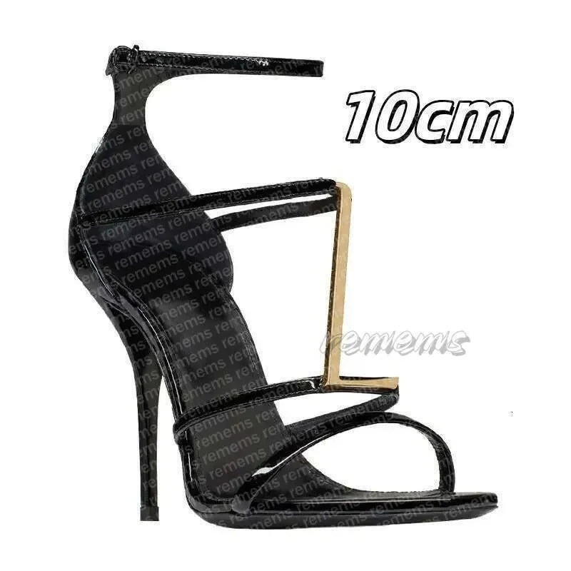 Designers' high heels, women's fishmouth, thin slippers, letters and empty high-heeled sandals, pointed shoes. size 35-41 000