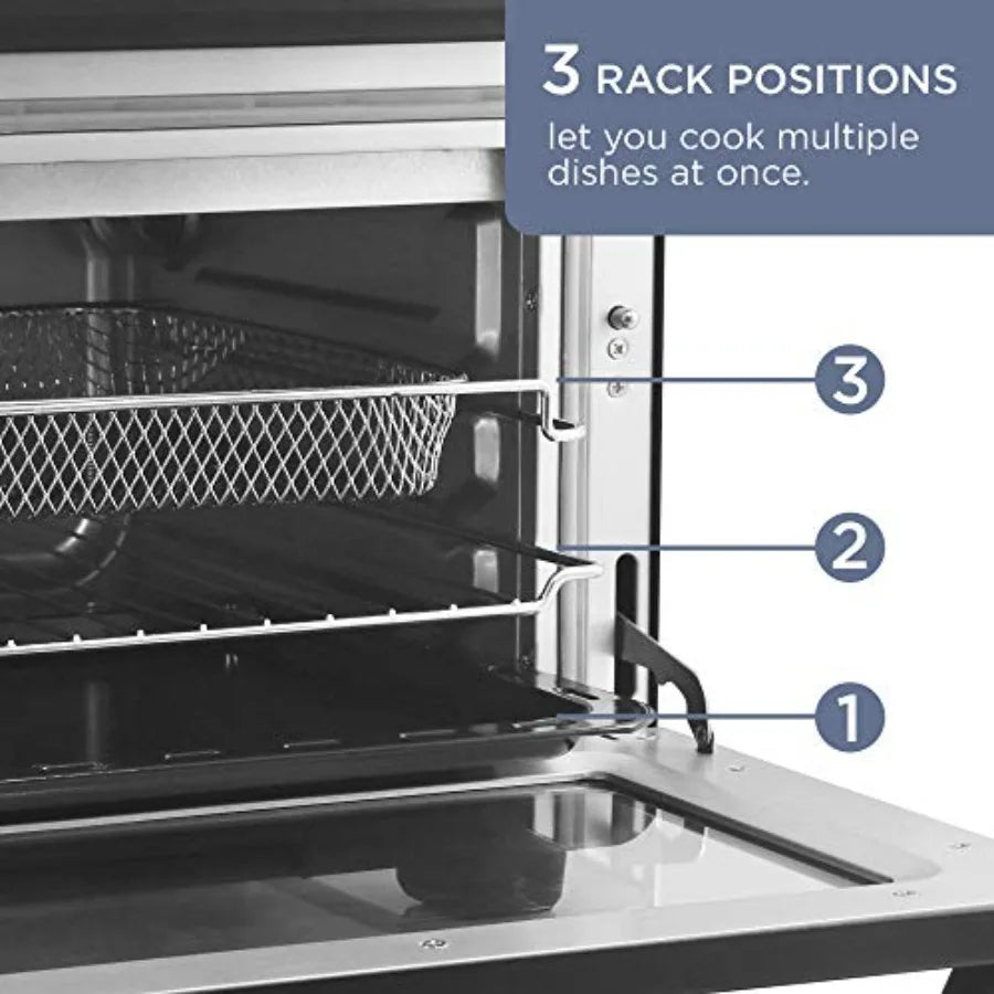 EAF9100 Maxi-Matic Electric Fryer Oven Oil-Less Convection Oven 25L Extra Large Capacity with Grill Bake Roast Air Fryer 1640-W