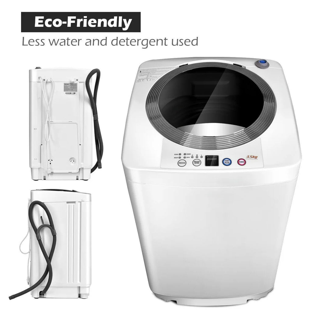 2 in 1 Washer Spinner Full-Automatic Laundry Wash Machine W/Drain Pump