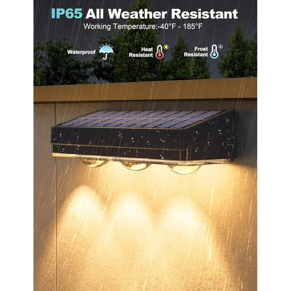 Outdoor Waterproof LED Lights, 12 RGB Colors & Warm White & Cool White, Ideal for Patio, Wall, Deck, Yard (12 Pack, Black)
