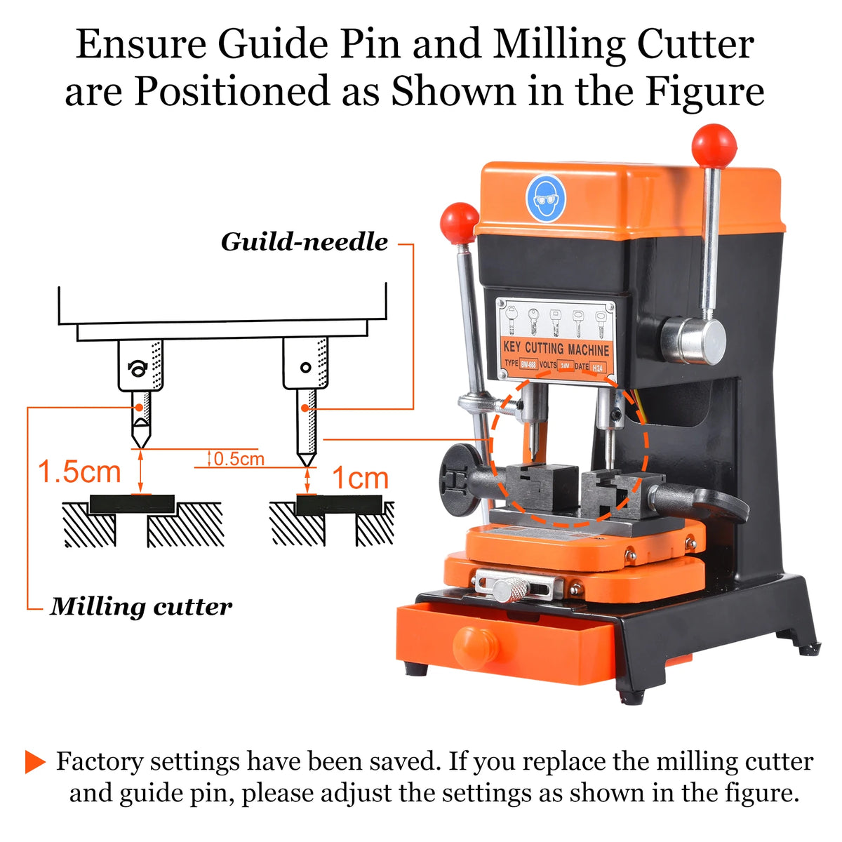 110V Key Duplicator Machine, Car Key Cutting Machine for Hardware Stores