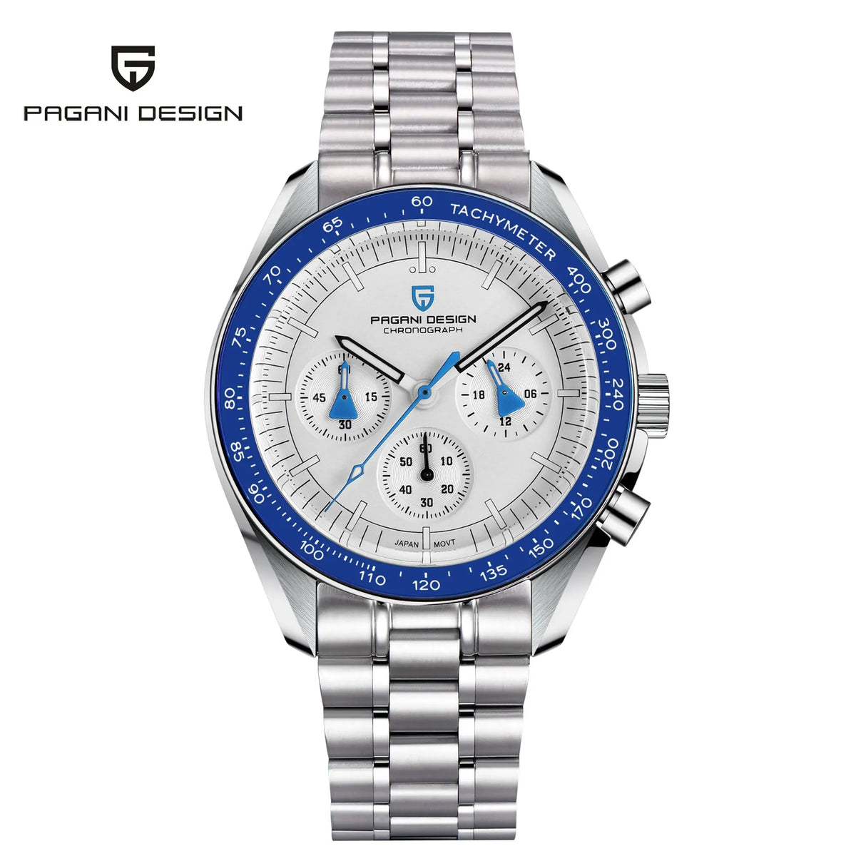 PAGANI DESIGN 1701 Moon Watches 2026 New Woven Strap Luxury Quartz Watch For Men Speed Chronograph AR Sapphire Mirror Wristwatch