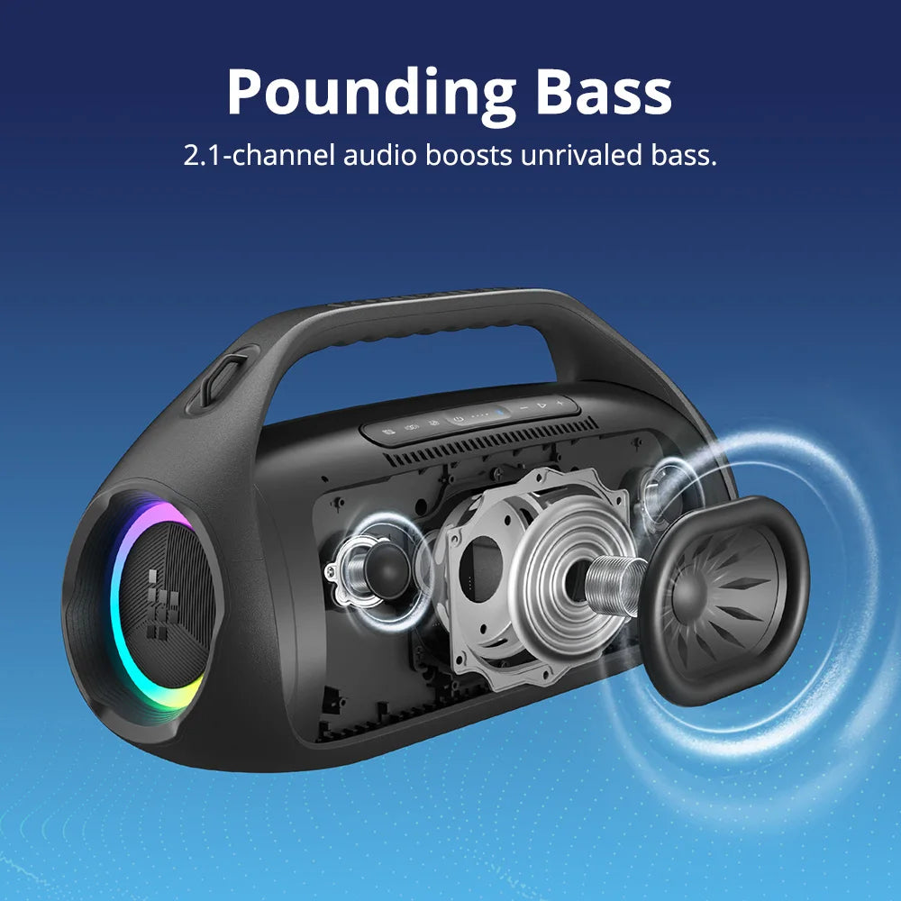 Tronsmart Bang 2 Speaker Bluetooth Wireless Portable Speaker with 90W, 2.1-Channel Clarity, 26H Playtime, Snyc 100 Speakers