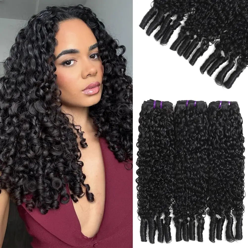 Burmese Curly Bundles Human Hair Sew Brazilian Virgin Remy Hair Extensions In Bundles 30 Inch Raw Hair 3/4Bundles Double Weft