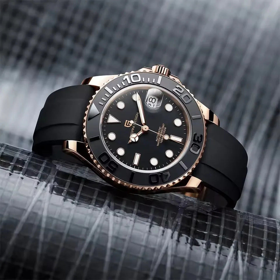 PAGANI DESIGN V2 40MM Luxury Men Mechanical Watch AR Coated Sapphire Glass Stainless steel waterproof Automatic Watches for men