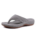 Women's Flip Flop Slippers with Arch Support Orthotic Insole Fuzzy Slides Thong Slippers for Women Indoor and Outdoor