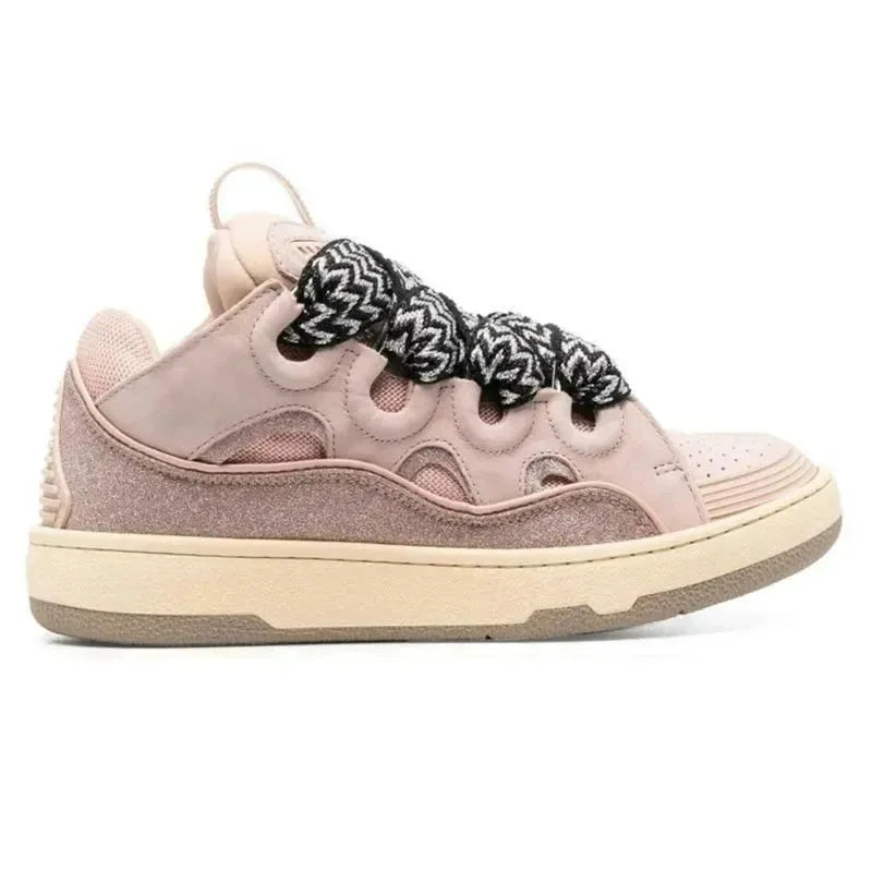 2026 New Couple Retro Dad Shoes Men's Women's Thick Sole High Top Breathable Versatile Platform Sneakers
