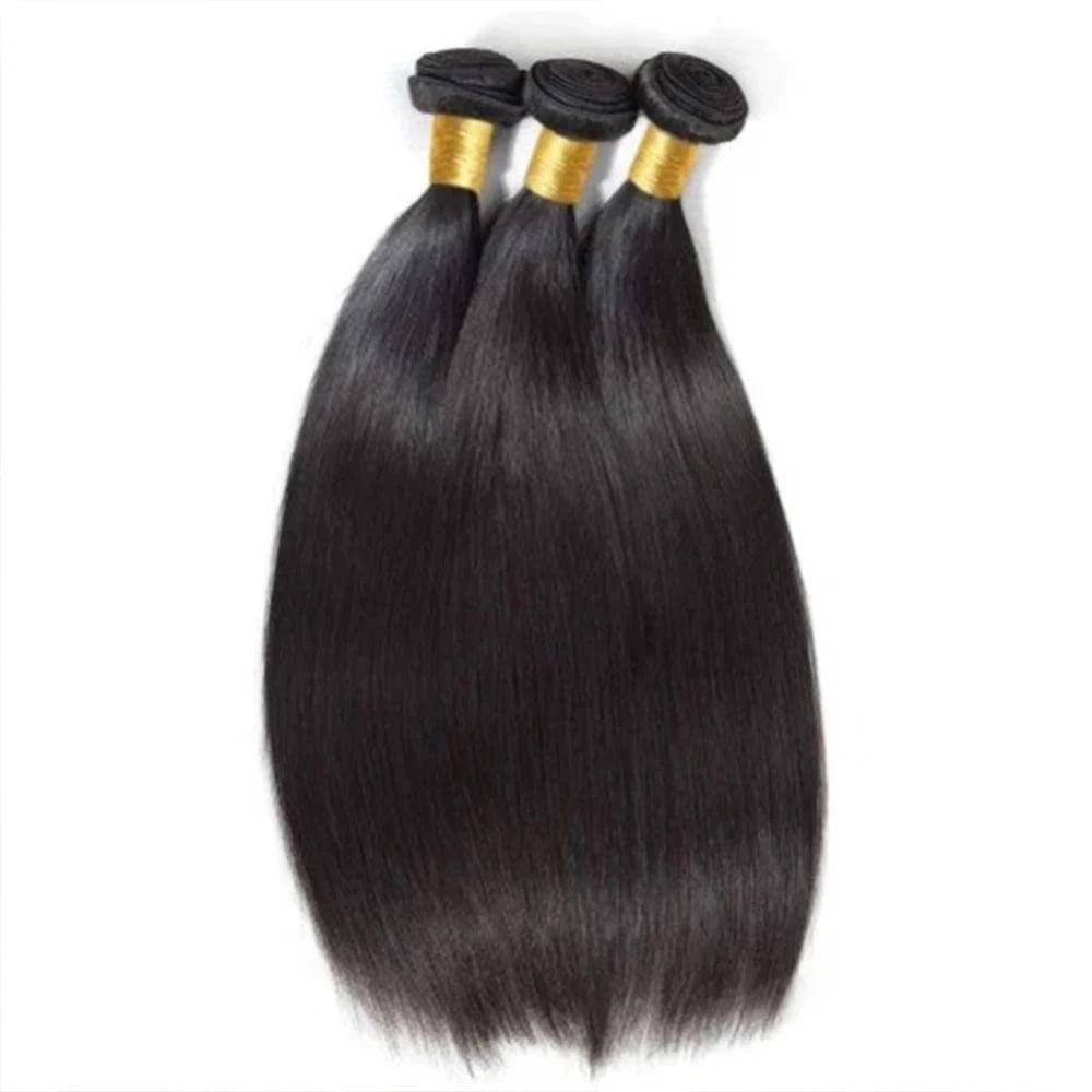 26Inch Human Hair Bundles 10A Brazilian Raw Hair Weave Bundles 30 38 40 Inch Straight Human Hair Bundles Hair Extensions