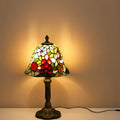 Mini Tiffany Table Lamp Nightstand Lamps Handmade Stained Glass Bedside Lamp Fruit Night Light for Office Bookcase Bar Bedroom