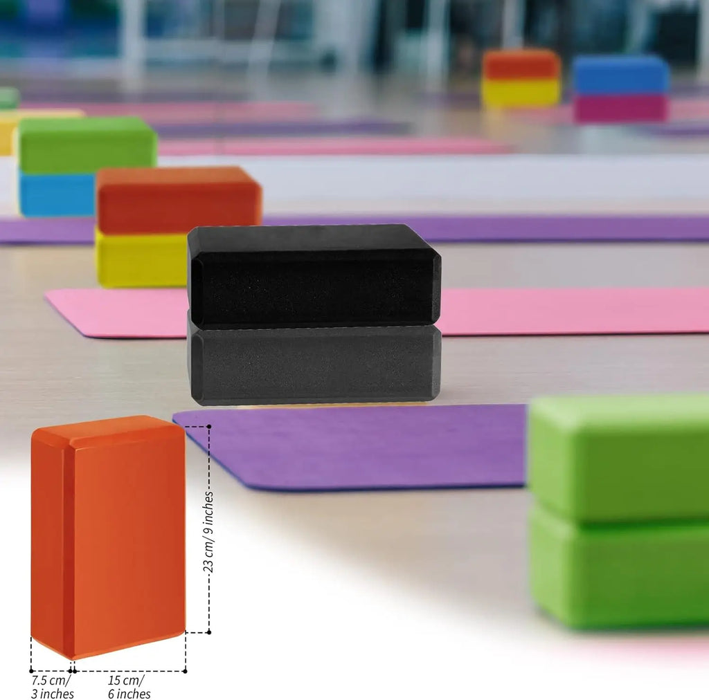 20 Pcs Foam EVA Yoga Blocks Lightweight Yoga Bricks Non Slip Supportive Foam Blocks Yoga Prop Accessories for Yoga, Pilates, Str