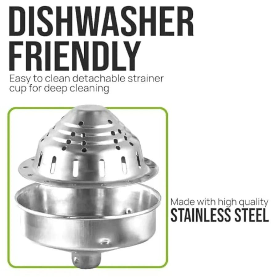 Cast Iron Juicer - Heavy-Duty Manual Citrus Juicer with Stainless Steel Components - Black Lemon Squeezer for Easy Cleaning and