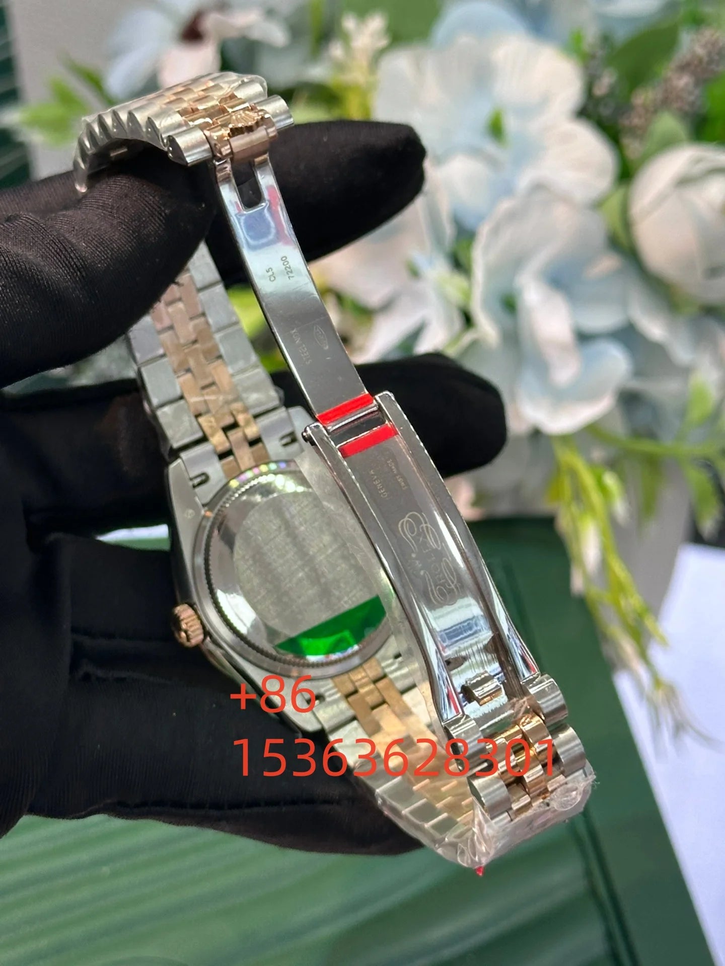 Women Luminous Sapphire Automatic Mechanical Watch 904L Stainless Steel Black Blue Customized