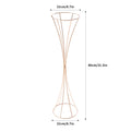 NEW 10Pcs Gold Trumpet Shape Vases 80cm Stackable Metal Flower Stand DIY Flower Arrangement Decor for Wedding Party Event