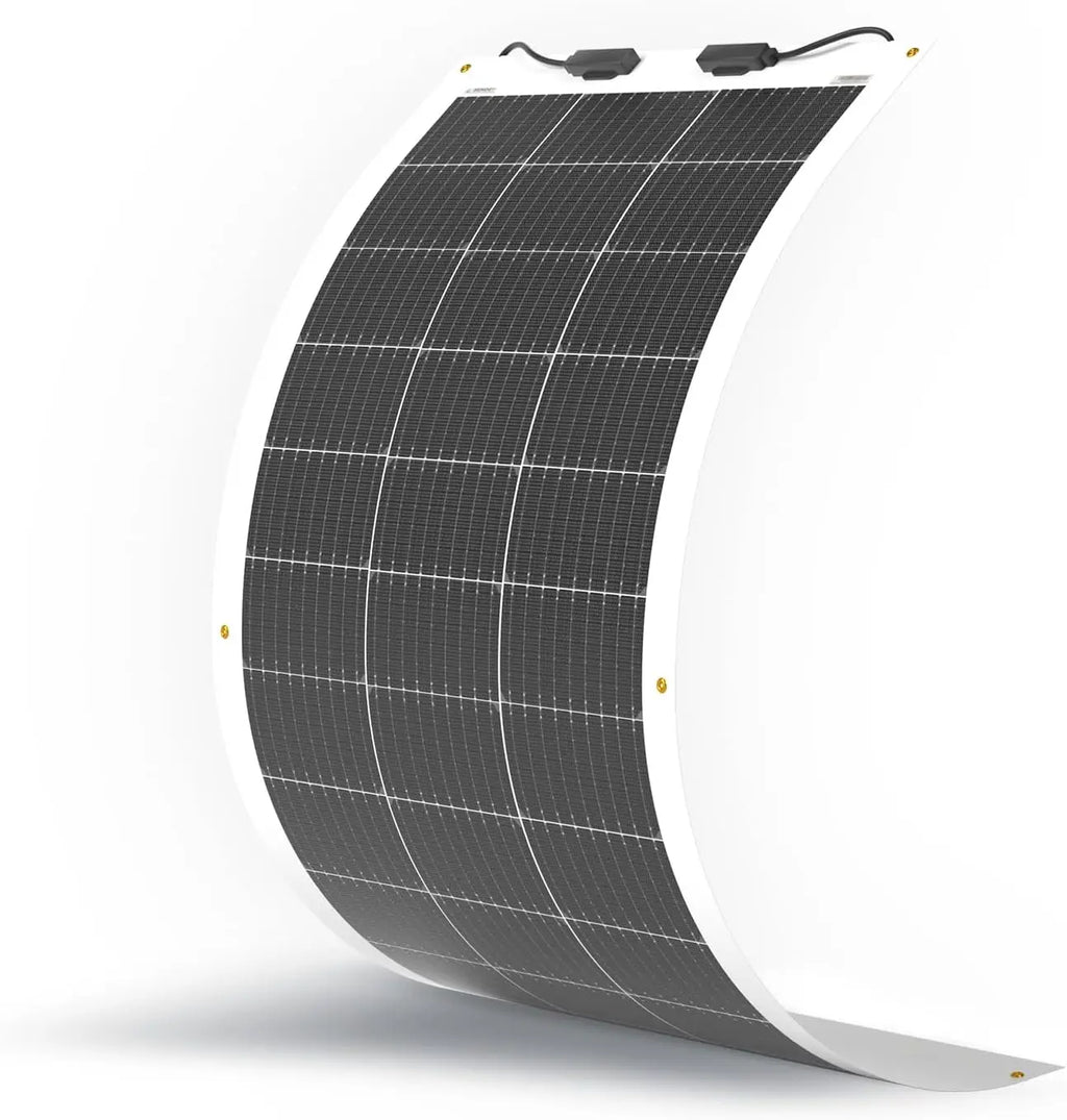 100 Watt 12V Monocrystalline Flexible Solar Panel for RV, Marine, Car, Van & Cabin Off-Grid Charging on Uneven Surfaces